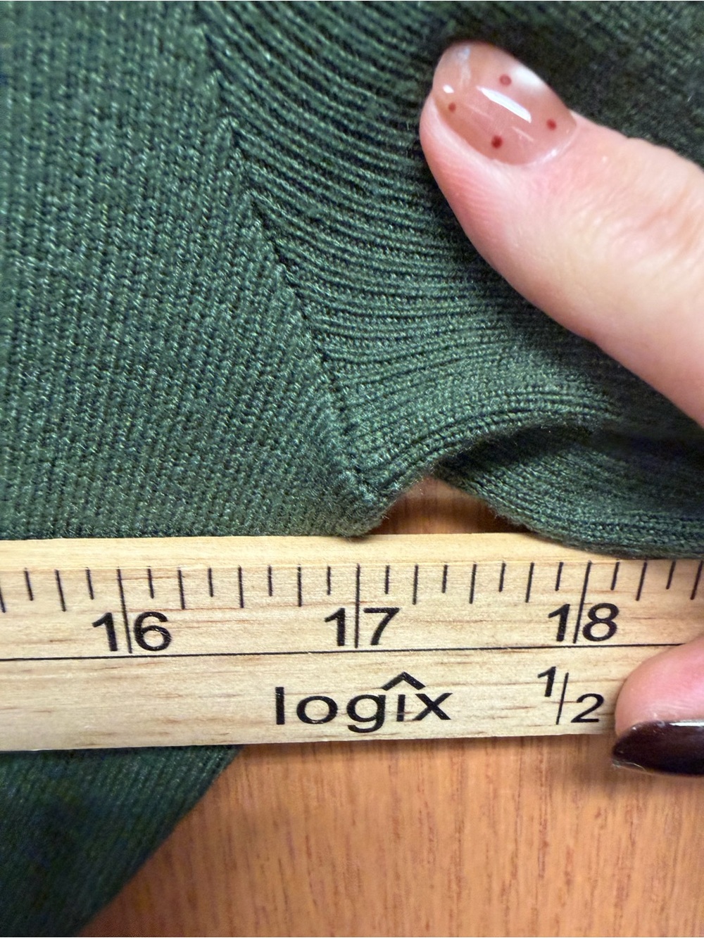 Commense Green Ruffle-Front Cardigan - Picture 5 of 6
